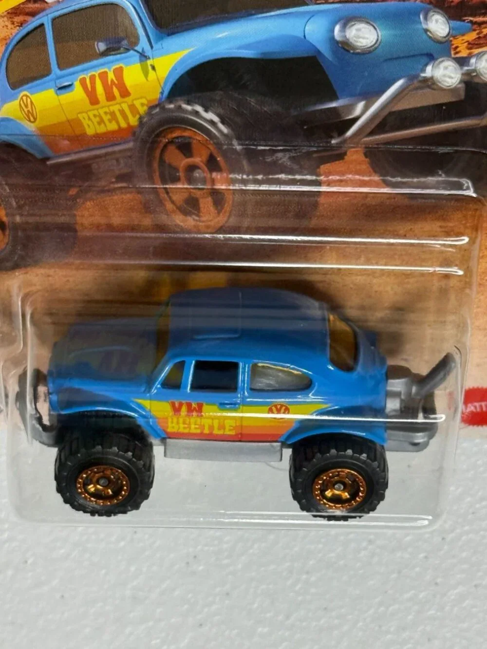 Matchbox Volkswagen Beetle 4x4 Blue Off Road #12/125 NOC